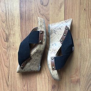 Nwot Report wedge cork heel